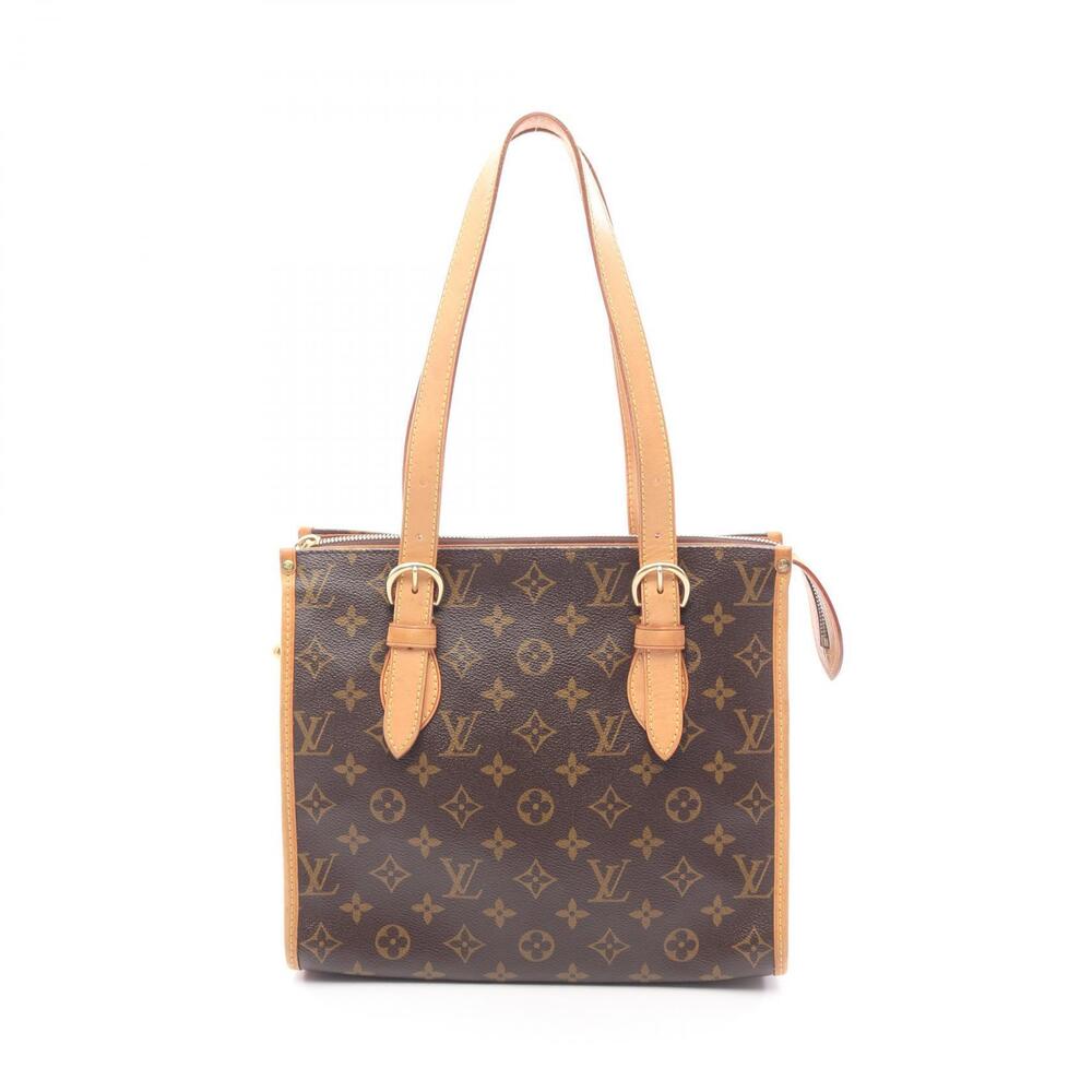 Louis Vuitton Popincourt Tote Bag canvas leather Monogram brown